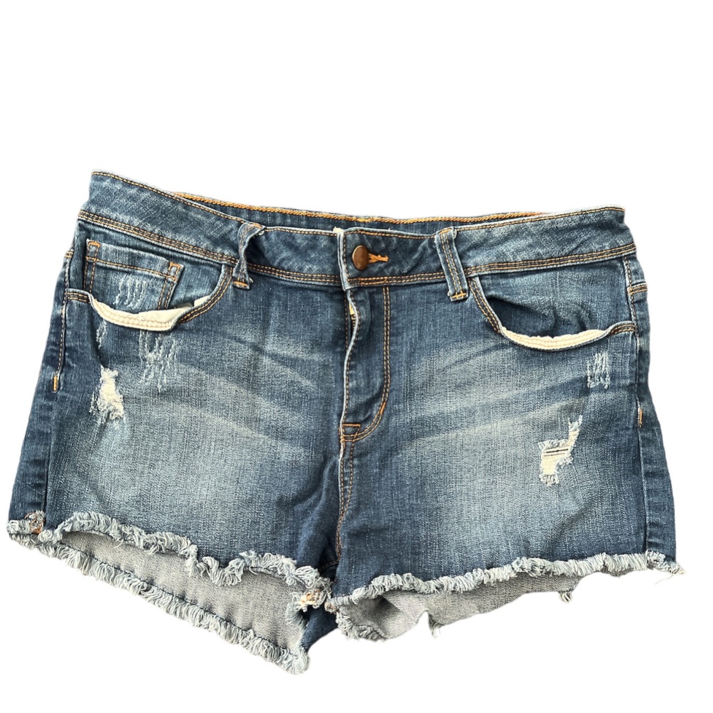 Forever 21, US 31 (12, M), premium denim shorts, size